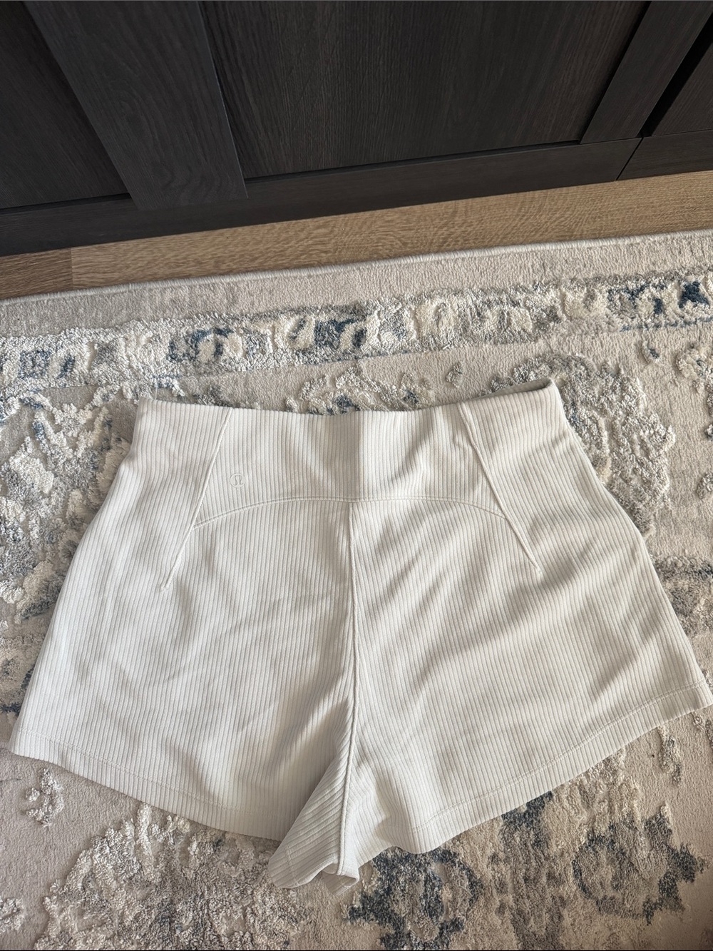 lululemon athletica Cream Ribbed High-Waist Women's Shorts